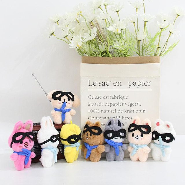 SKZOO Plüsch Schlüsselanhänger Stofftierpuppe 8er Set - Bild 1