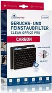 Clean Office Feinstaubfilter Carbon in Schwarz, 2er Pack, B/T/H: 15 x 12 x 5 cm - Bild 1