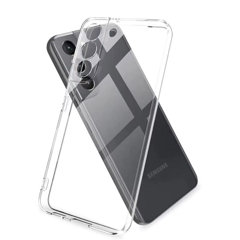 Luxus Silikon Hülle für Samsung Galaxy S25 S24 S23 S22 S21 Ultra Plus FE in Transparent - Bild 3