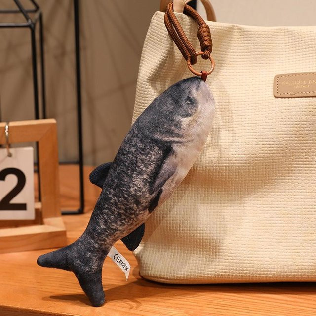 Yiran toy Fisch-Plüschtier, Mini-Hängefisch-Puppe, Schlüsselanhänger, 20cm - Bild 1