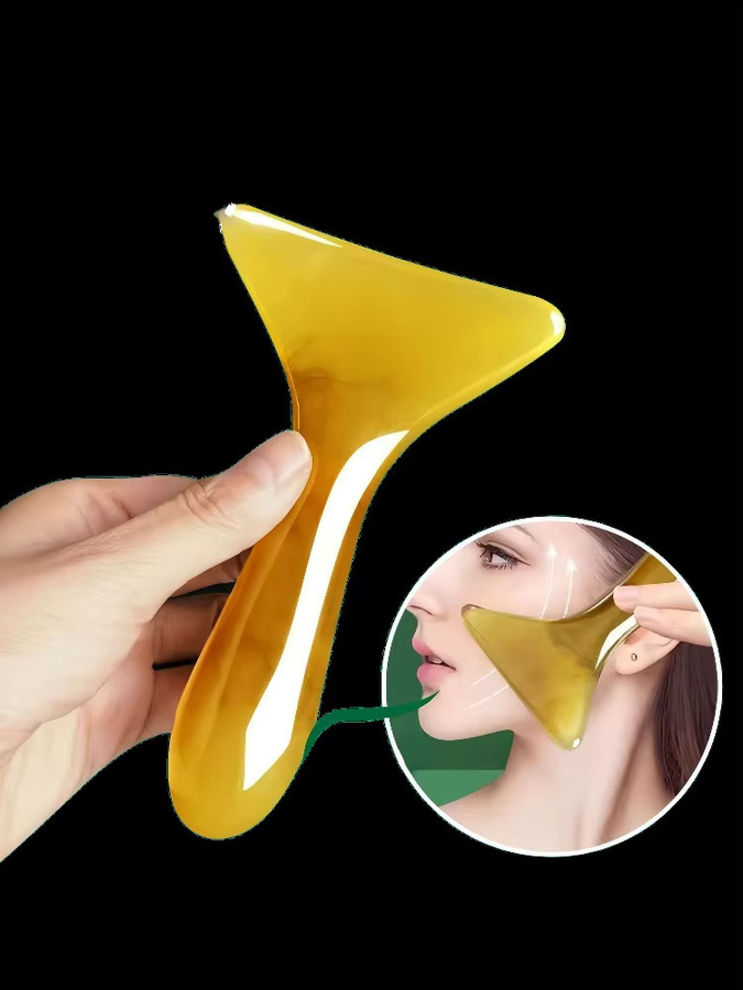 KuZHEN Gua-Sha-Gesichtsmassagegerät aus Harz, T-förmig, Unisex - Bild 6