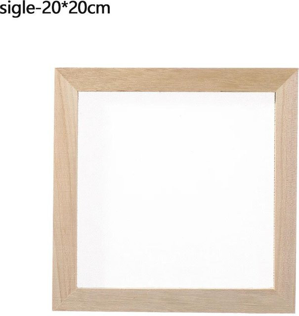 Superme Live DIY Holzsiebform für die natürliche Papierherstellung in Beige und Weiß - Bild 1