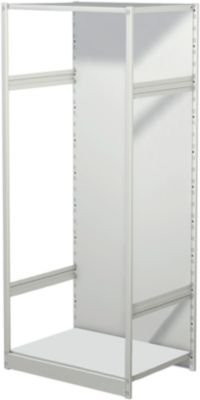 Kerkmann Leerregal PROGRESS 500 T Grundfeld mit Rückwand, H 1900 x B 750 x T 640 mm, grau/weiß - Bild 1