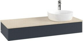 V&B Waschtischunterschrank Antao mit Frontstruktur und Beleuchtung, lackiert, B/T/H: 120 x 50 x 19 cm - Bild 1