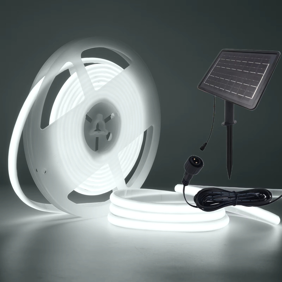 GAHADA COB Solar-Neonlichtstreifen LED-Leuchte IP67 wasserdicht warmweiß für Gartendekoration - Bild 3