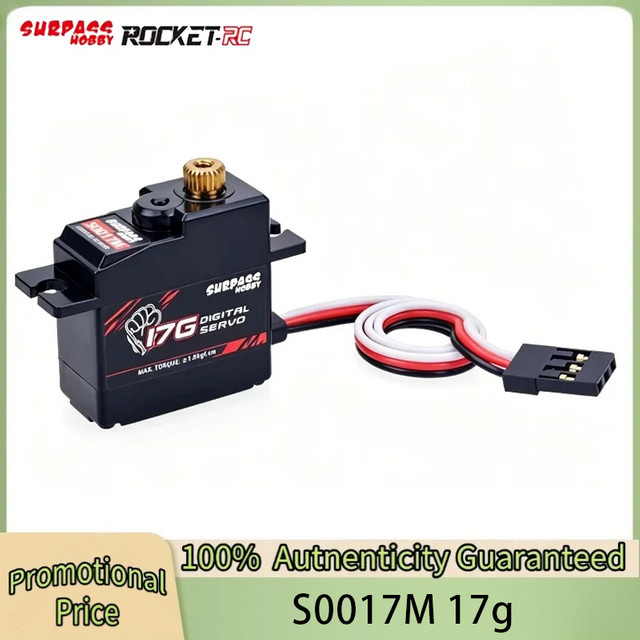 SURPASS Hobby S0017M Digital Servo, Metallgetriebe, für RC Flugzeug Roboter 1/18 1/16 LKW Auto Boot Kanalflügler - Bild 1