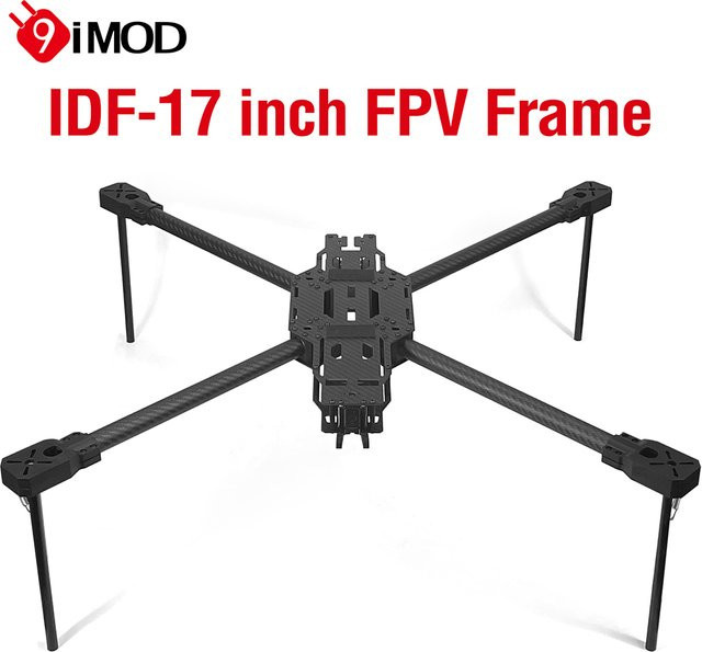 9IMOD IDF-17 FPV Rahmen aus Kohlefaser in Schwarz, 760 mm, für 8S Lipo mit 10 kg maximaler Tragfähigkeit und Stativ für FPV Racing Drones - Bild 1
