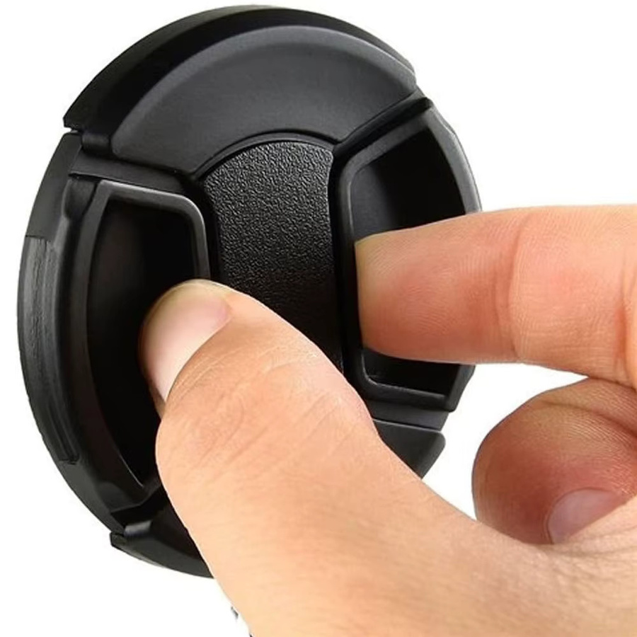 3er-Set Kamera Objektiv Kappenhalter Schwarz zur Vermeidung von Objektivdeckel-Verlust für Digitalkameras - Bild 2