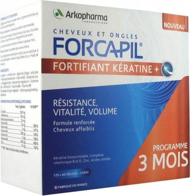 Arkopharma Forcapil Keratin+ Kapseln, 180 Stück, mit Zink und Aminosäuren - Bild 1