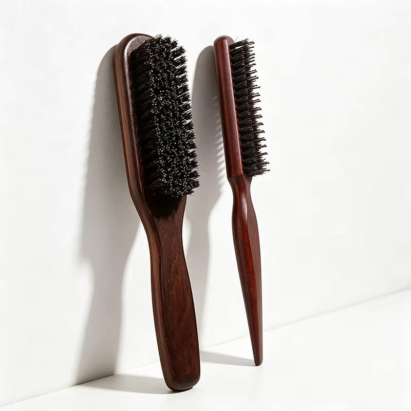 Slick-Back Haarbürste, Borstenbürste für Damen und Herren, Unisex - Bild 2