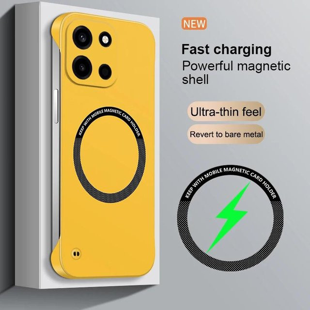 Magnetische Rahmenlose Dünne Hartschalen-Hülle für OnePlus Nord 6 5G in Grau - Bild 1