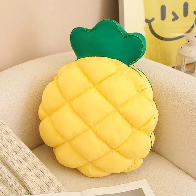 Ananas Früchte Puppe, Plüschtier, Gelb, 50cm, ab 14 Jahre - Bild 1