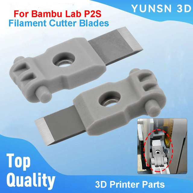 Bambu Lab Ersatzklingen für P2S Filamentschneider als Zubehör für FDM 3D-Drucker in Grau - Bild 1