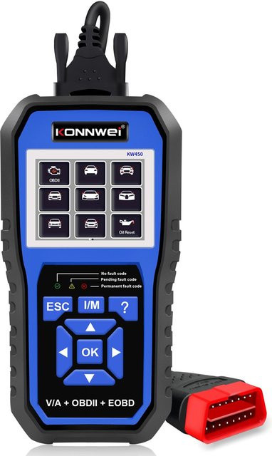 KONNWEI KW450 All-System-OBD-Scanner-Diagnosetool mit 11 Spezialfunktionen in Schwarz - Bild 1