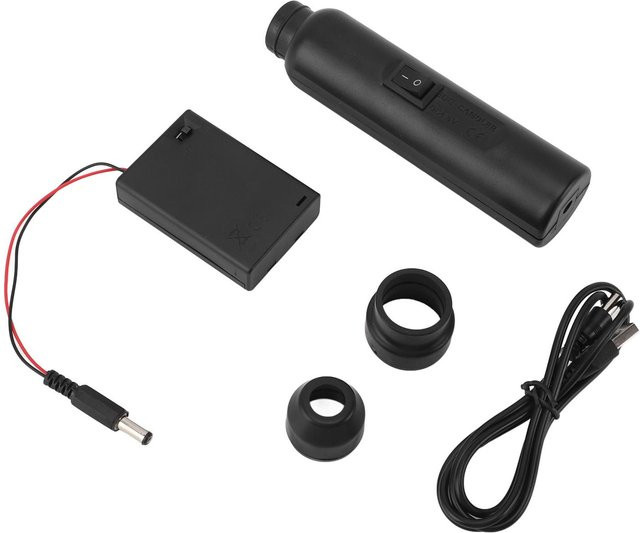 GoolRC Professioneller Eierdurchleuchter USB Wiederaufladbar mit weichem Kaltlicht in Schwarz - Bild 1