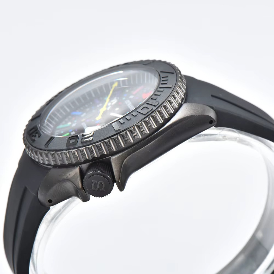 OUMASHI Armbanduhr, Automatik, Edelstahl, Saphirglas, Silikonarmband, Herren - Bild 3