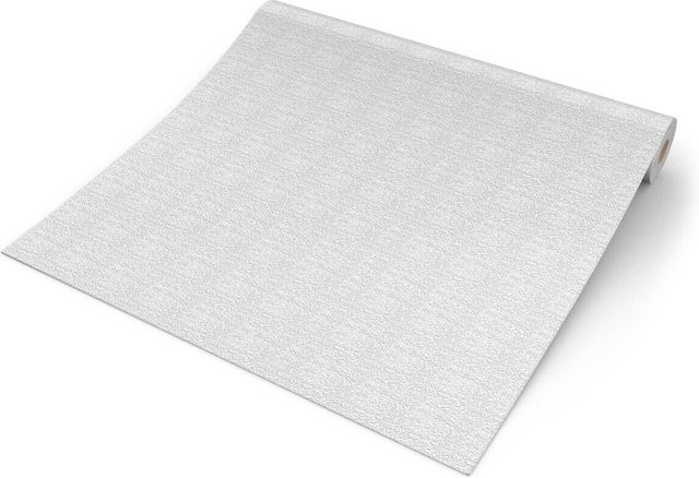 UGEPA Papiertapete Struktur in Weiß, abwaschbar und lichtecht, Breite: 53 cm, Länge: 1005 cm - Bild 1