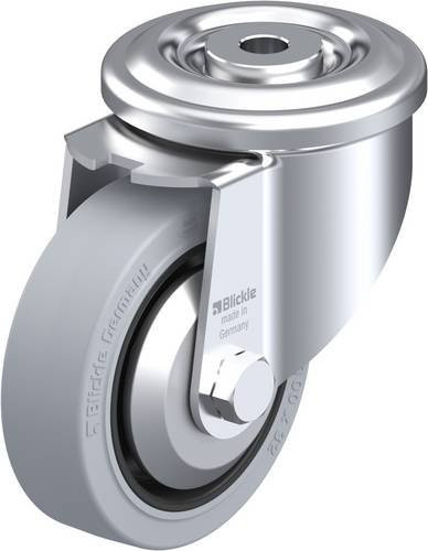 Blickle Lenkrolle LKR-POEV 100XR-SG-FA aus verzinktem Stahl mit Rad-Durchmesser 100 mm und einer Tragfähigkeit von max. 200 kg - Bild 1