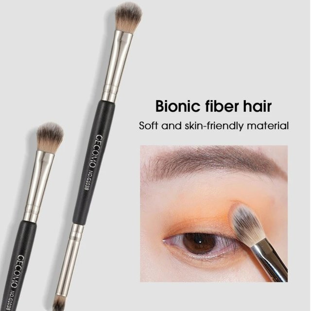 Doppelköpfiger Lidschattenpinsel, weiches Haar, Unisex - Bild 1