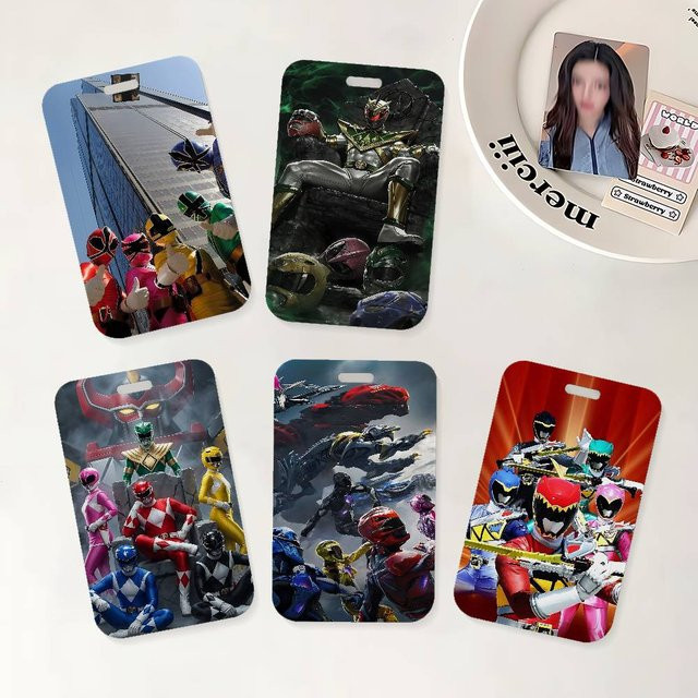 Power Rangers Ausweishalter mit Umhängeband für Schule und Büro, Multicolor - Bild 1