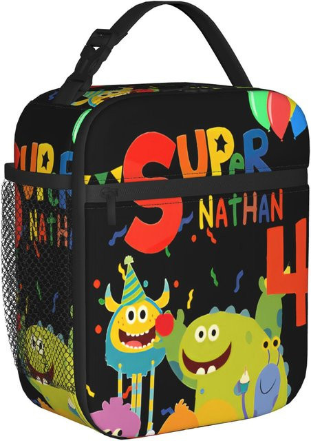 Fancy Style Studio Mich! Noodle & Pals Thermisch isolierte Lunchtasche, Mehrfarbig - Bild 1