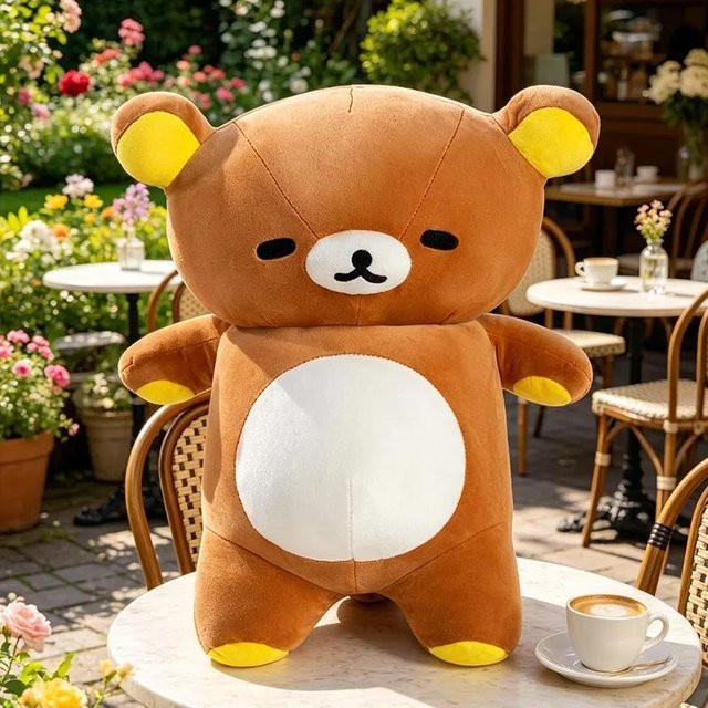 Rilakkuma Plüschtier, Braun, 55cm - Bild 1