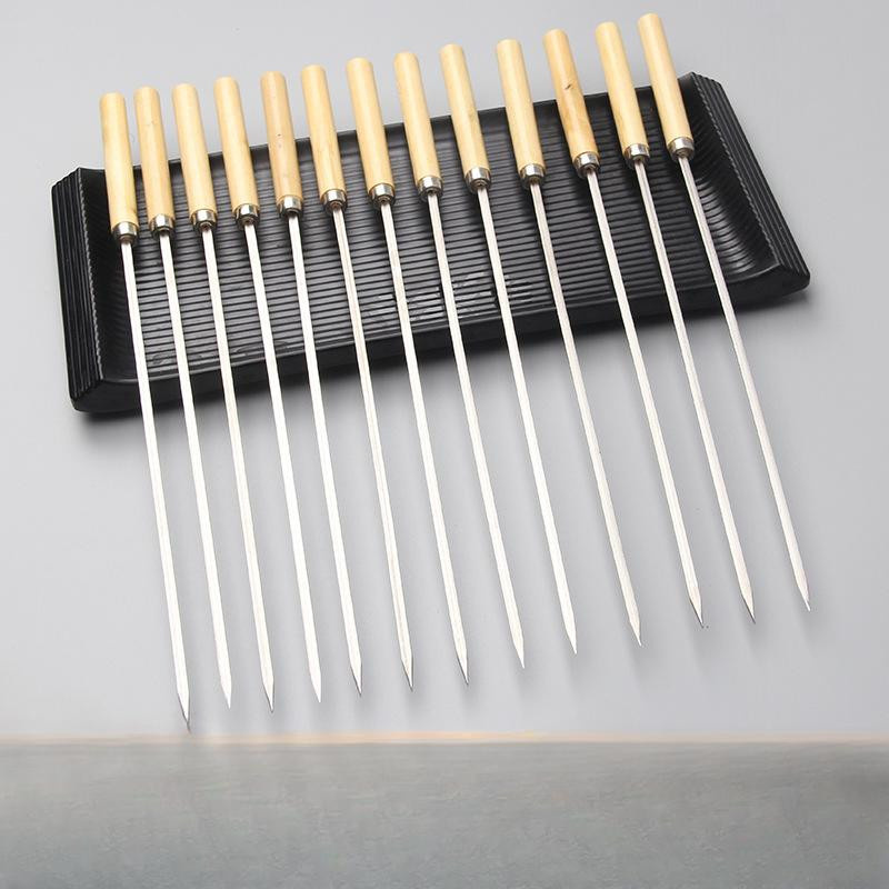 YC Direct Grillspieße aus Edelstahl im 10er Set, beige - Bild 6