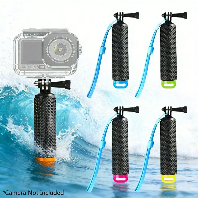 SZKOSTON Schwimmender Handgriff für Action-Kameras in Schwarz, kompatibel mit DJI Osmo Action 6 5Pro 4 3 und GoPro Hero 13 12 11 10 9 8 - Bild 1