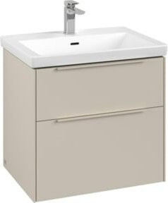 Villeroy & Boch Waschtischunterschrank Subway 3.0 in Cashmere Grau, Wandmontage mit LED-Beleuchtung, B/T/H: 62,2 x 57,6 x 47,8 cm - Bild 1
