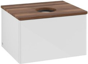 V&B Waschtischunterschrank Antao ohne Frontstruktur in Weiß, B/T/H: 60 x 36 x 50 cm - Bild 1