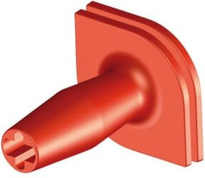 Gedore Handschutzgriff für Meißel ab 250 mm Länge, ergonomisch, doppelte Schutzplatte, rot, PVC - Bild 1