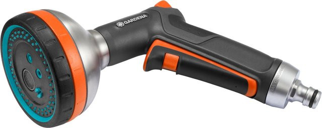 Gardena Premium Multibrause aus Metall und Kunststoff in Silber und Orange, B/T/H: 20 x 9,4 x 18,7 cm - Bild 1
