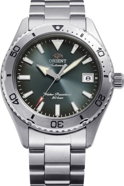 Orient Armbanduhr Mako, Automatik, Edelstahl, Grün, 40 mm, Herren - Bild 1