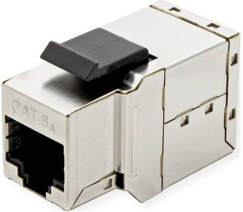 Roline RJ-45 Kupplung Cat.6A geschirmt in Silber für Ethernet/LAN - Bild 1