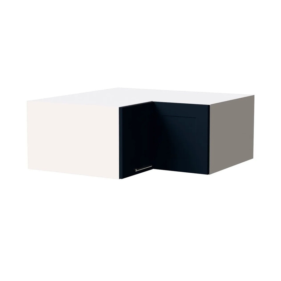 Feldmann-Wohnen Eckaufsatzschrank Oslo Küchenschrank mit Soft-Close-Türen in Weiß und Indigo Matt, B/T/H: 90 x 36 x 90 cm - Bild 2