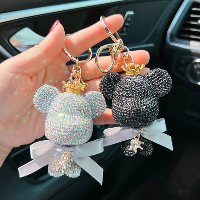 Schlüsselanhänger Diamantkrone, gewalttätiger Bär - Bild 1