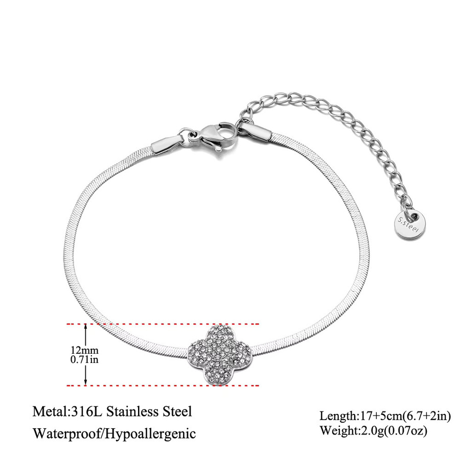 JeeMango Armband Edelstahl, Zirkonia, Damen - Bild 2