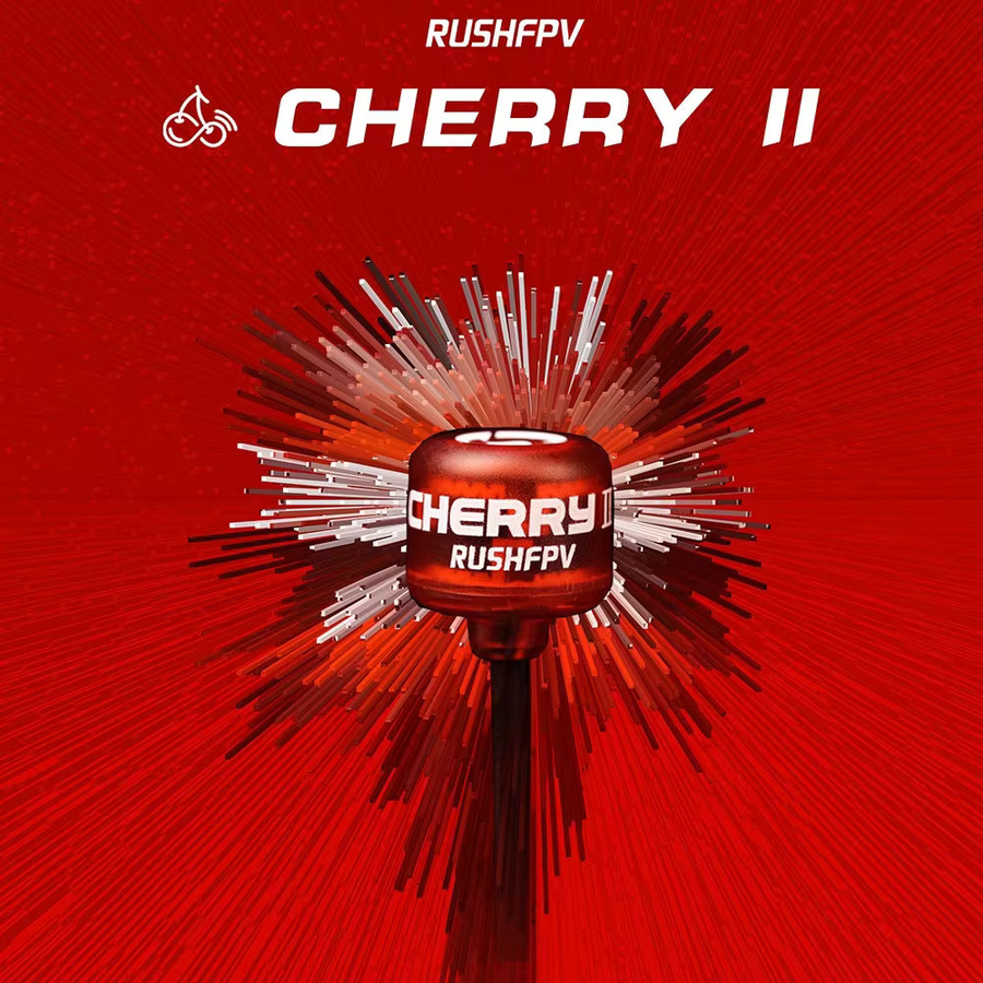 RushFPV Cherry2 II 5,8GHz FPV-Antenne mit zirkularer Polarisation in Rot für Racing und Freestyle Drohnen (LHCP/RHCP) - Bild 3