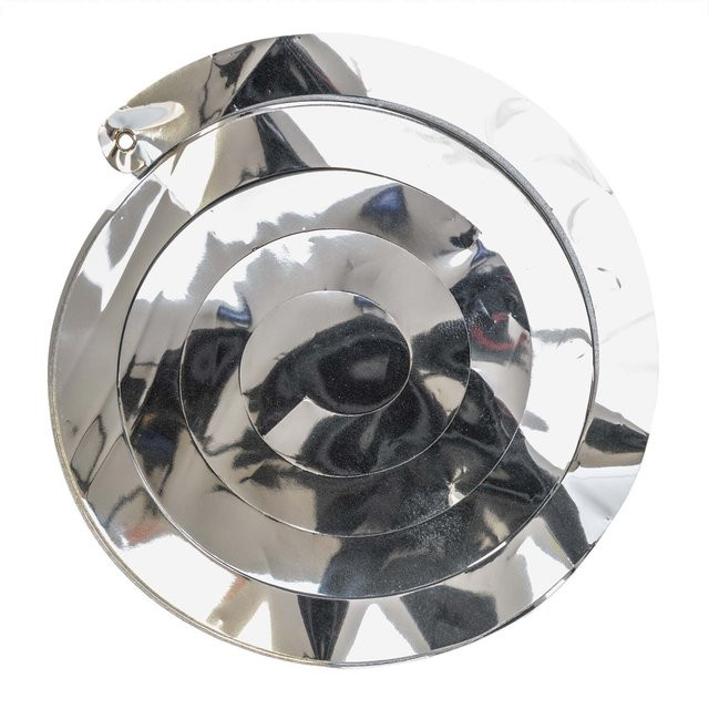 Rico Design Seidenpapierspiralen Silber Mix, 2 Stück mit 36 Lagen - Bild 1