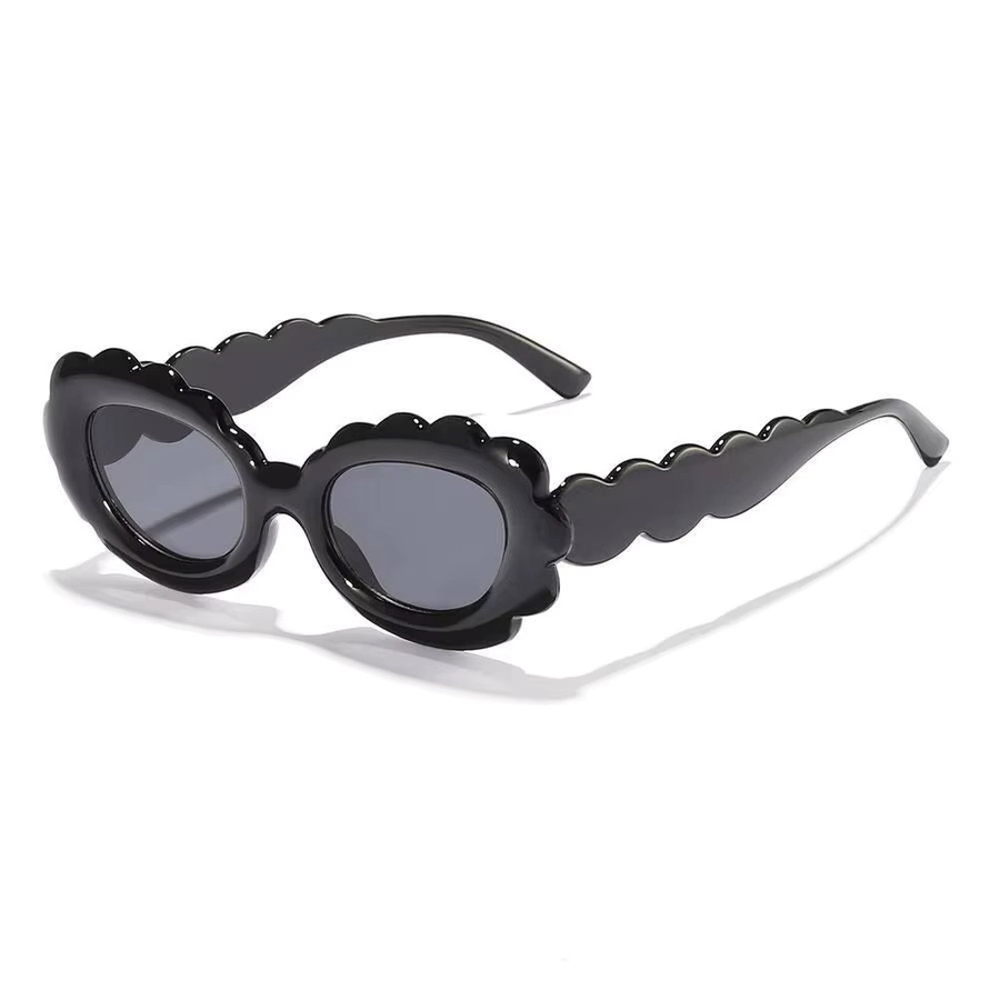 ZUXUB Kinder-Sonnenbrille, oval, Vollrand, Kunststoff, black - Bild 3