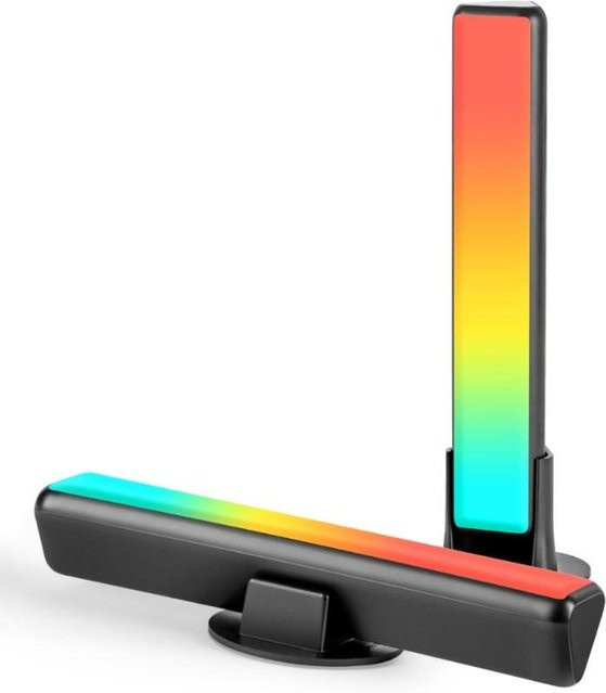 Govee Flow Plus RGBICWW LED Light Bars mit WiFi und Bluetooth, Multicolour Akzentbeleuchtung für TV und Tisch, Schwarz - Bild 2
