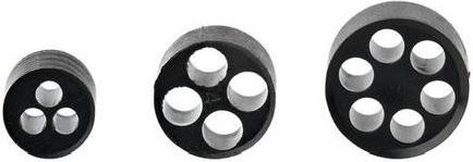 Jacob WJ-DM 25/3X4 Dichteinsatz aus Kunststoff in Schwarz, 50 Stück - Bild 1