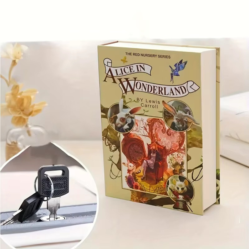 CH CACILLO Buchsafe mit Passwortschloss aus Metall in Multicolour zur versteckten Aufbewahrung von Bargeld, Schmuck und Dokumenten, B/T/H: 22,0 x 15,0 x 4,5 cm - Bild 3