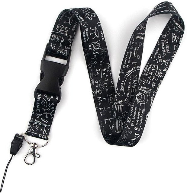 Another Girl Schlüsselanhänger Lanyard, USB Badge Holder, schwarz, Unisex - Bild 1