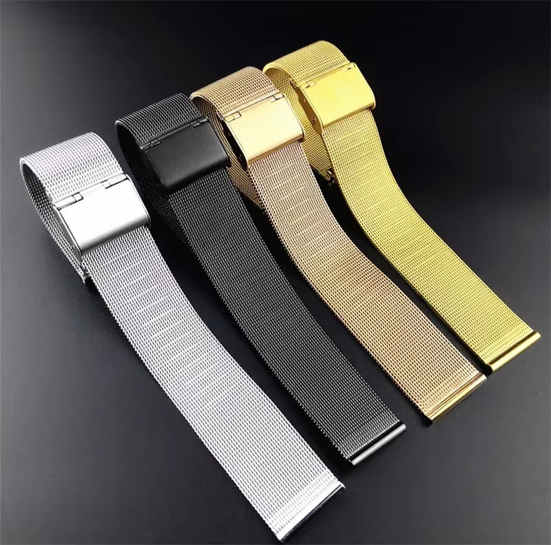 olevo Uhrenarmband Edelstahl, Silber, Unisex - Bild 2