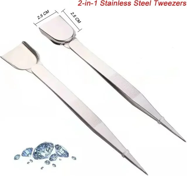 OAKCHARM Mini-Pinzette Edelstahl, Schmuckzubehör - Bild 1
