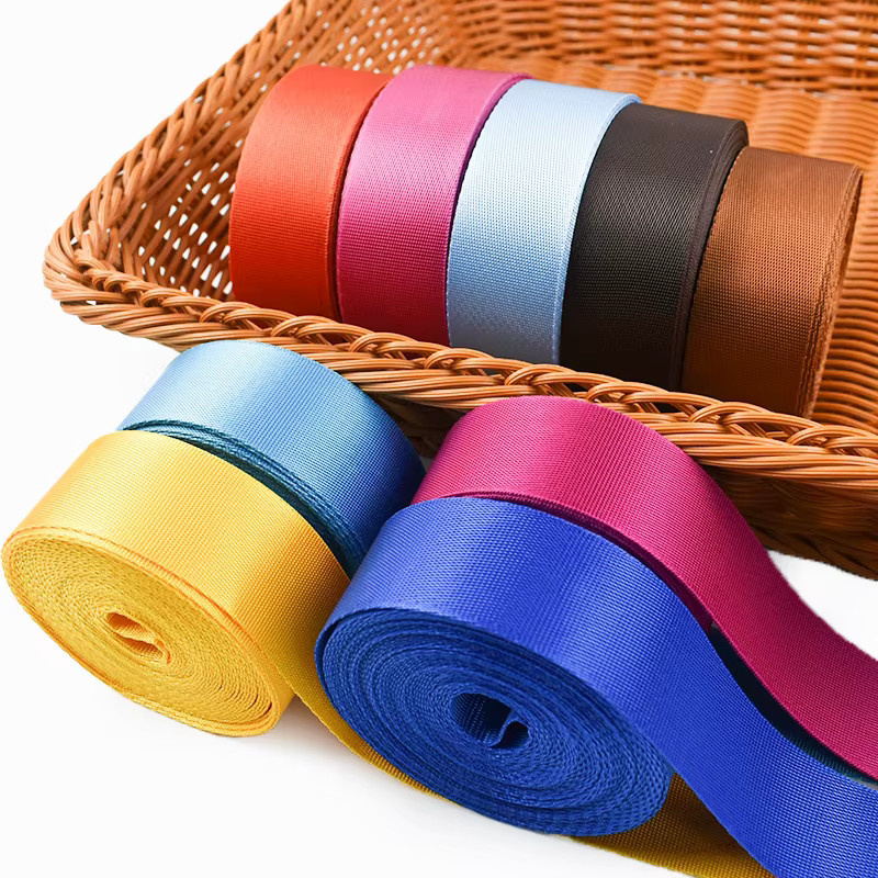 Meetee Nylon-Gurtband Set in Grün und Mehrfarbig, 10 Meter Länge, Dicke: 1 mm, verfügbare Breiten: 20 mm, 25 mm, 32 mm, 38 mm, 50 mm - Bild 2