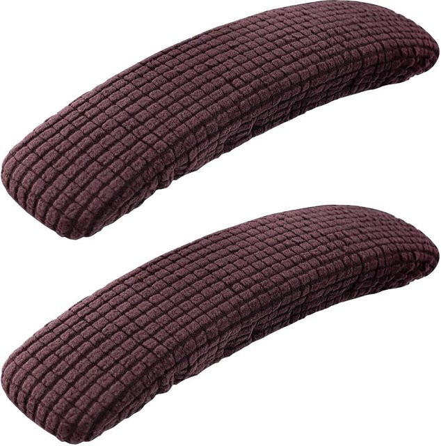 Bestbags Armlehnenbezüge für Bürostühle, 1 Paar, Lila, dehnbarer Spandex-Stretch, staubdicht und schmutzabweisend - Bild 1