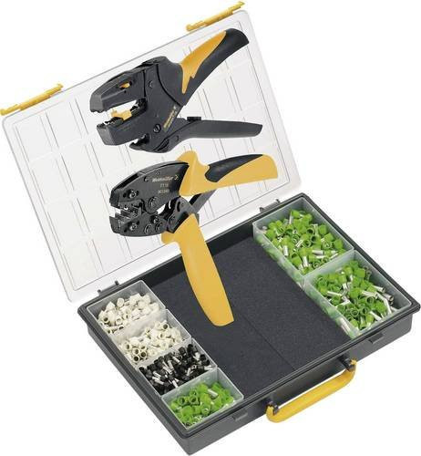 Weidmüller CRIMP-SET PZ 16 9025850000 Crimpzangen-Set für Aderendhülsen 60 bis 16mm² inklusive Abisolierzange und Crimpsortiment in multicolour - Bild 1