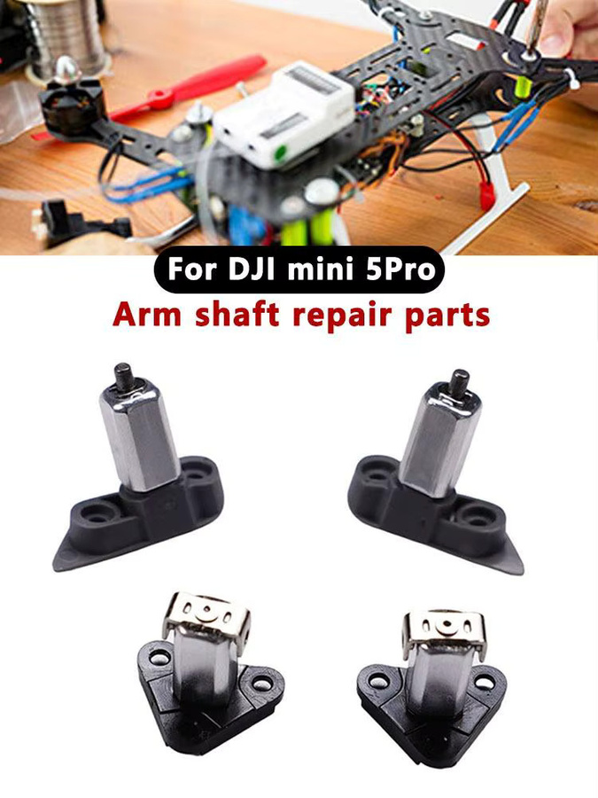 DJI Mini 5 Reparaturset für vordere und hintere Armspindeln in Schwarz - Bild 5